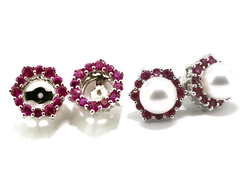 Ruby earring jackets hotsell